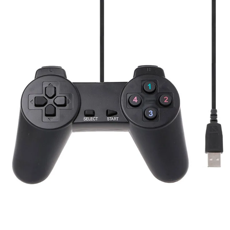 PS1 Wired Controller Высококачественный интересный черный геймпад для PS1/PS2 playstation Joypad с двойным джойстиком - Цвет: PS1 Wired Controller