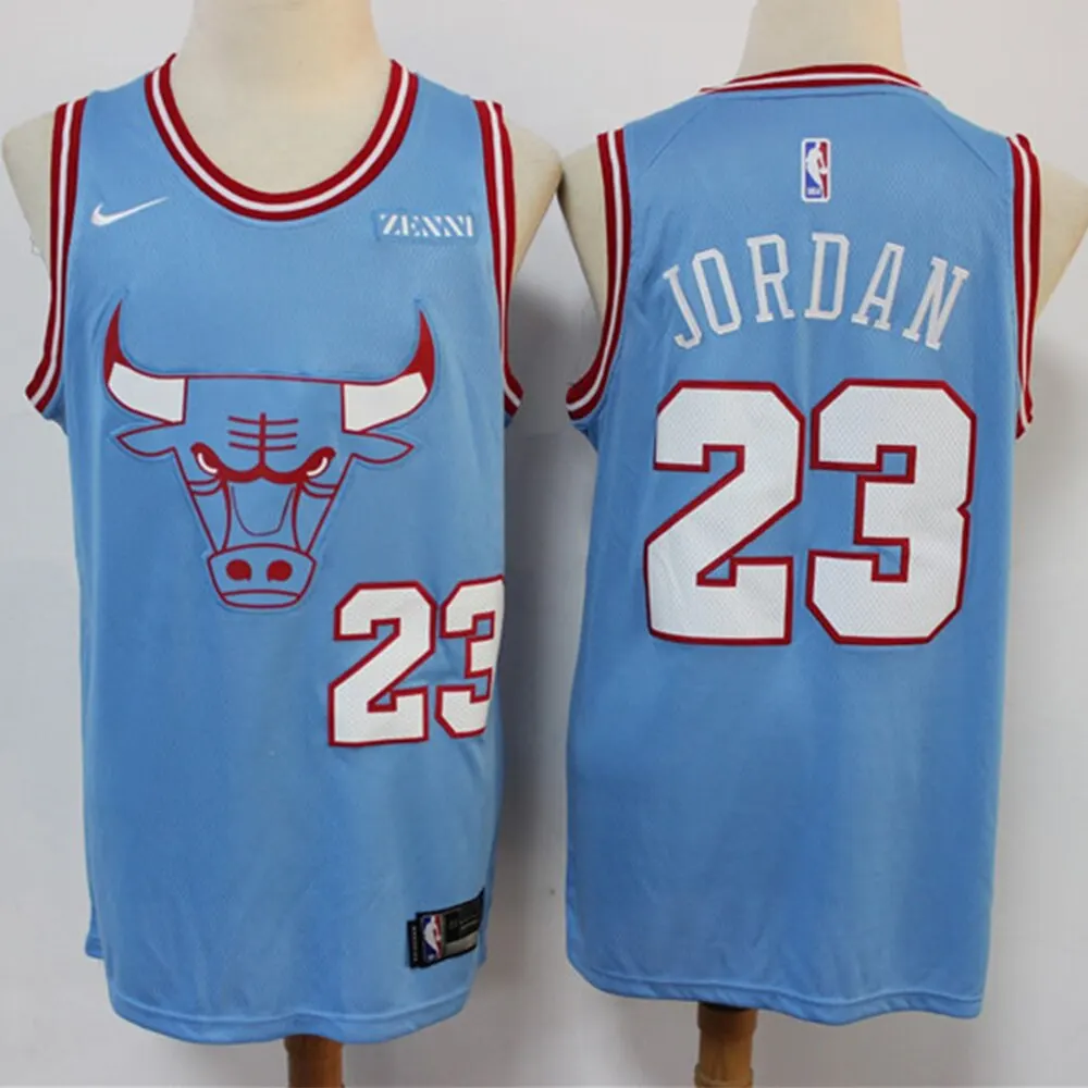 

NBA Men's Chicago Bulls #23 Michael Jordan Basketball Jerseys City Edition All-star Classic Swingman Jersey Mesh Stitched Jersey