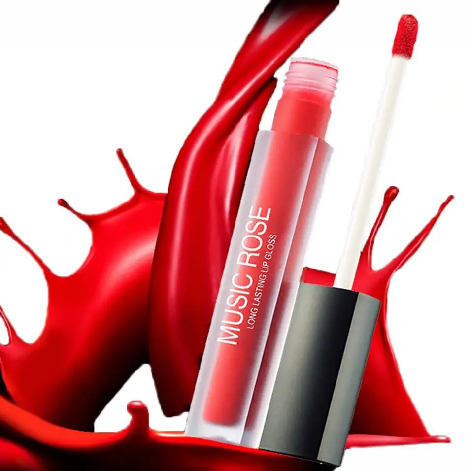 Музыкальная Роза 24 цвета Женский матовый блеск для губ корейский макияж матовая