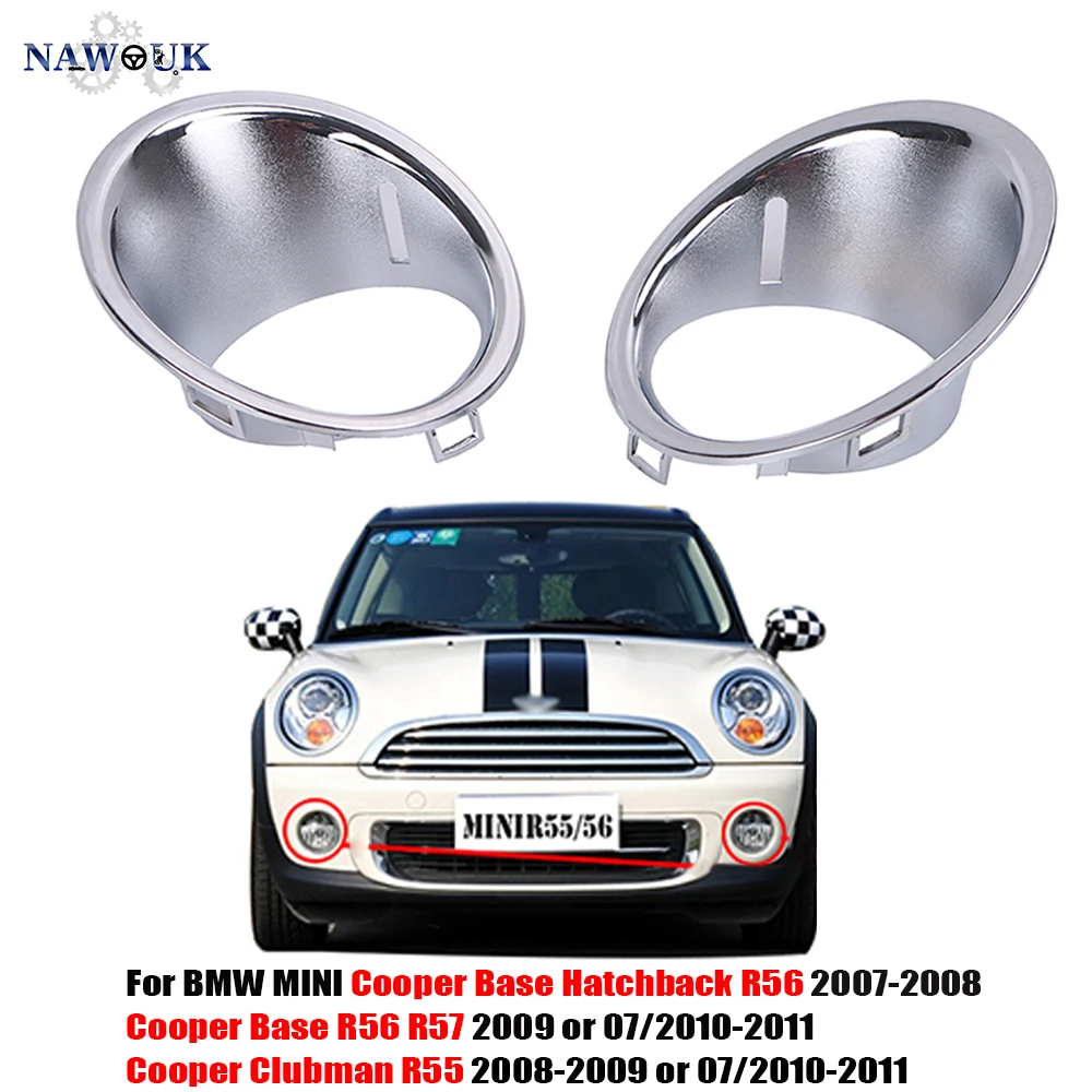 Передний противотуманный светильник решетка гриль объемная Крышка для BMW MINI Cooper