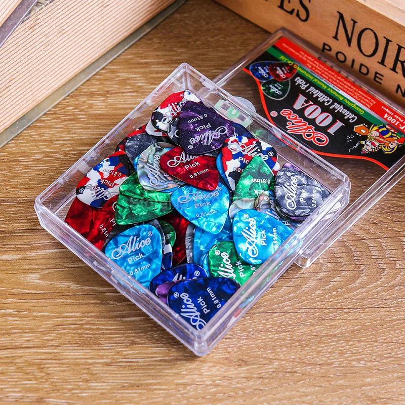 

10 Pcs New Acoustic Picks Guitar Plectrum Celluloid Electric Smooth Pick Accessories 0.46MM 0.71MM 0.81MM 0.96MM