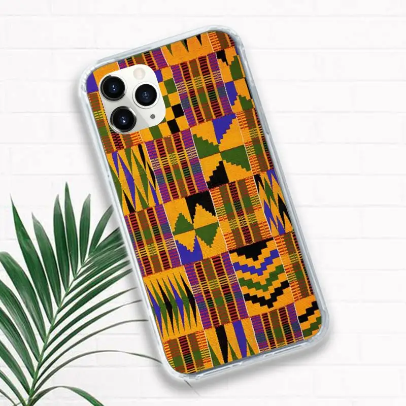 

African fabric aesthetics pattern Phone Cases for iPhone 11 12 pro XS MAX 8 7 6 6S Plus X 5S SE 2020 XR funda coque