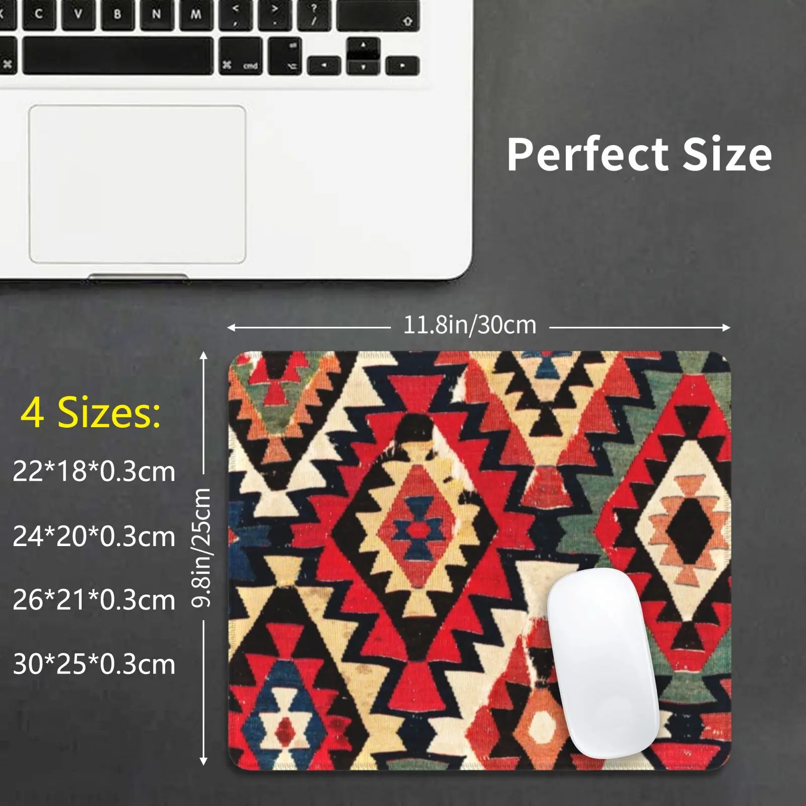 

Курдский античный турецкий килим, фрагмент коврик для мыши с принтом 2625, винтажная шапка, персидская шапка