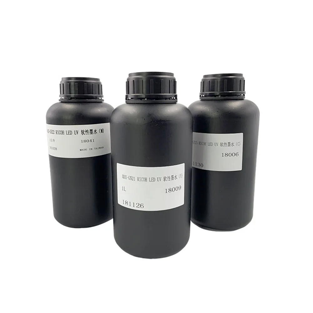 6x1000ml 6 цветов улучшенный Универсальный светодиодный УФ чернила для Ricoh печатающей головки(K C M Y W) с высоким качеством - Цвет: 6x1000ml