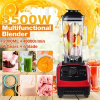 3500w professional smart timer pre programed blender mixer juicer food processor ice smoothies crusher warranty bpa free 2l