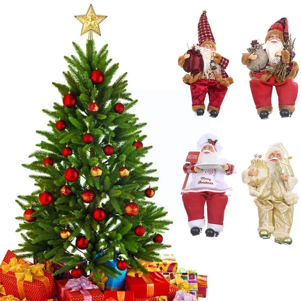 

Рождественские украшения, кукла Санта-Клауса, Рождественское украшение 2021 для украшения дома, вечеринка 2022, новогодний счастливый подарок, ...