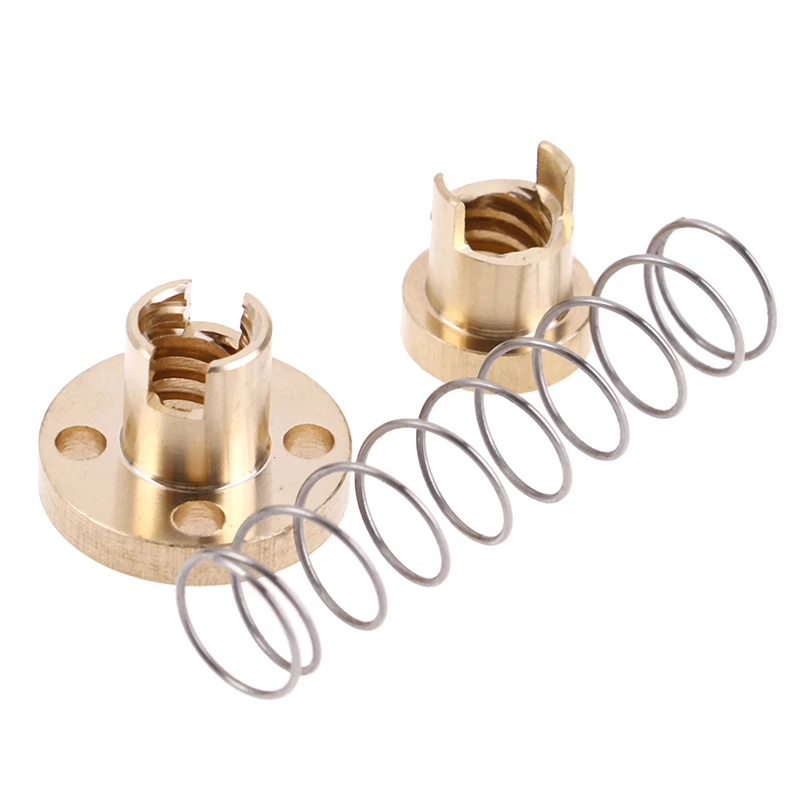 

T8 Anti Backlash Spring Loaded Nut For 3D Printer 8mm Threaded Rod Lead Screws