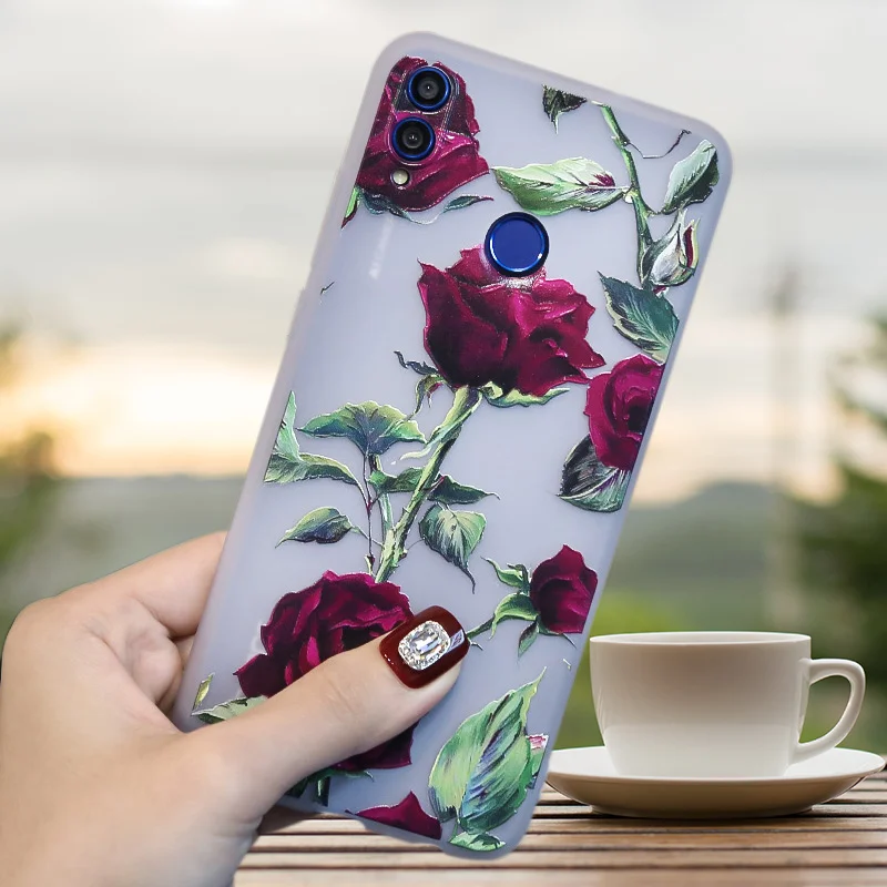 3D рельеф для Xiaomi mi A3 Red mi 6A 7A 8A 6 7 8 Pro Note 6, 7, 8, 8T Pro Чехол с цветочным принтом Мягкий силиконовый чехол