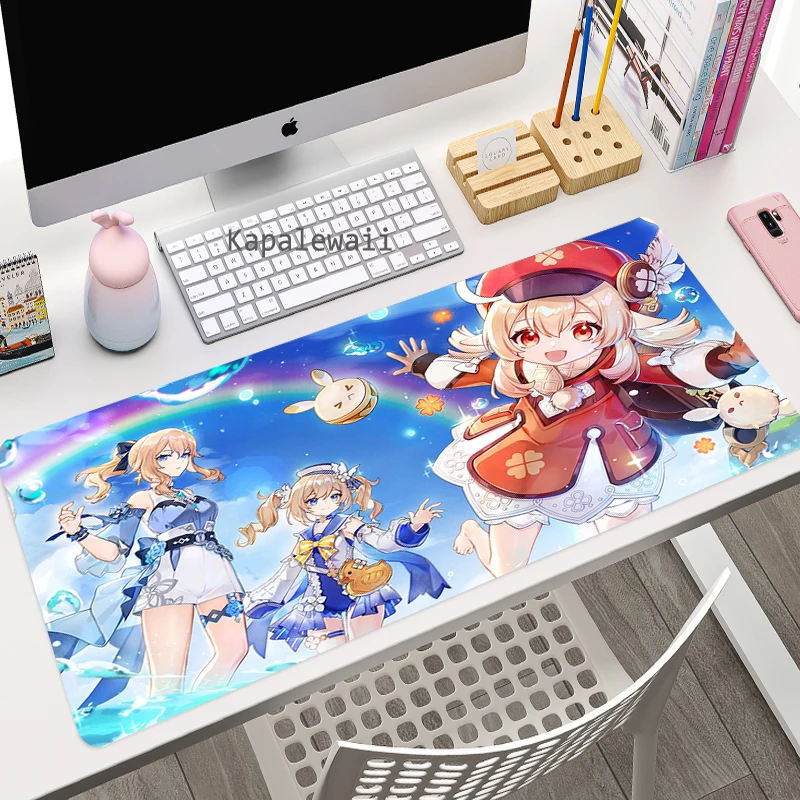 genshin impact mouse pad gaming accessories xxl pc gamer computer keyboard anime desk mat laptop csgo lol mousepad free global shipping