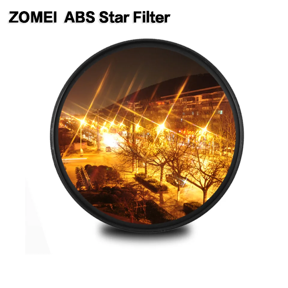 

Оптический стеклянный фильтр Zomei ABS Star Line, 4/6/8 точек, тонкий фильтр для камеры 49/52/58/67/72/77/82 мм, для Canon, Nikon, Sony