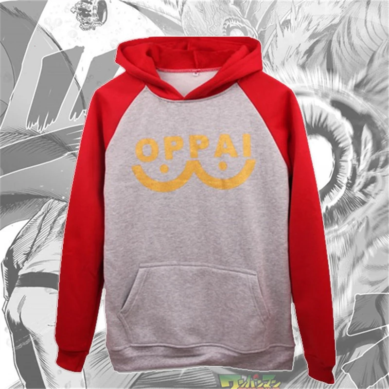 Мужской костюм для косплея Сайтама 1 шт. плотная толстовка свитер с капюшоном