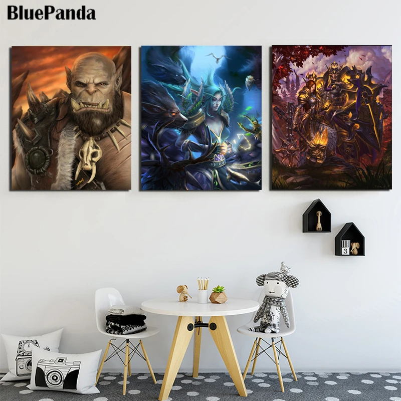 Постер украшение картина Warcraftes World постер настенное искусство Orgrim Doomhammer Epic холст