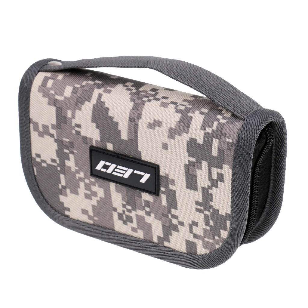 

2Pcs Multi-Purpose Fishing Lure Bag Spoon Spinner Bait Bag with Carabiner