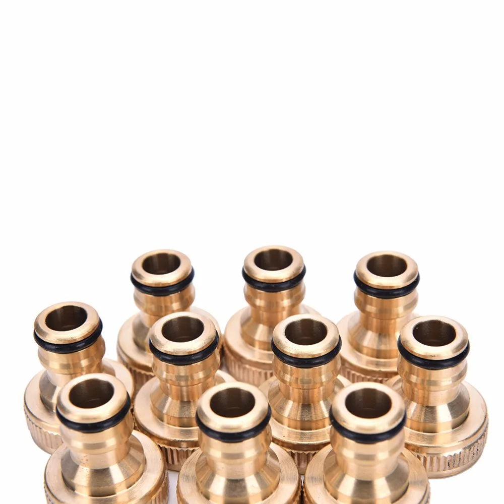 

2Pcs New 3/4" Threaded Brass Tap Adaptor Garden Water Hose Pipe Connector Fitting Garden Water Connectors Wholesale