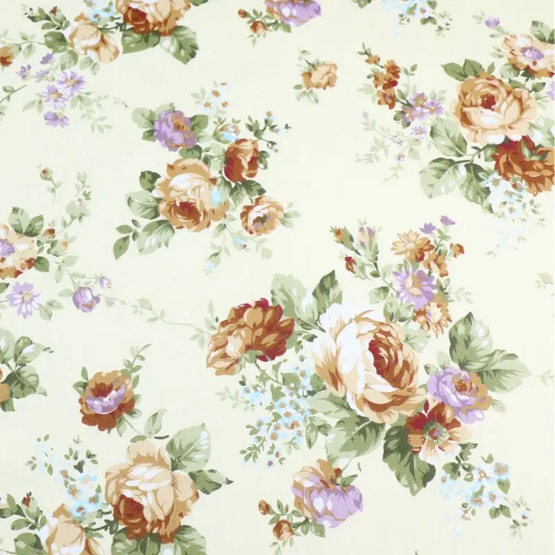 Новая Цветочная детская ткань из 100% хлопка хлопковая Лоскутная Ткань для шитья