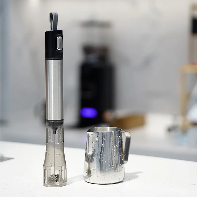 

304 Stainless Steel Portable Hand-held Electric Milk Frother Garland Milkshake Milk Shaker Coffee Utensils Multi-purpose Mixer