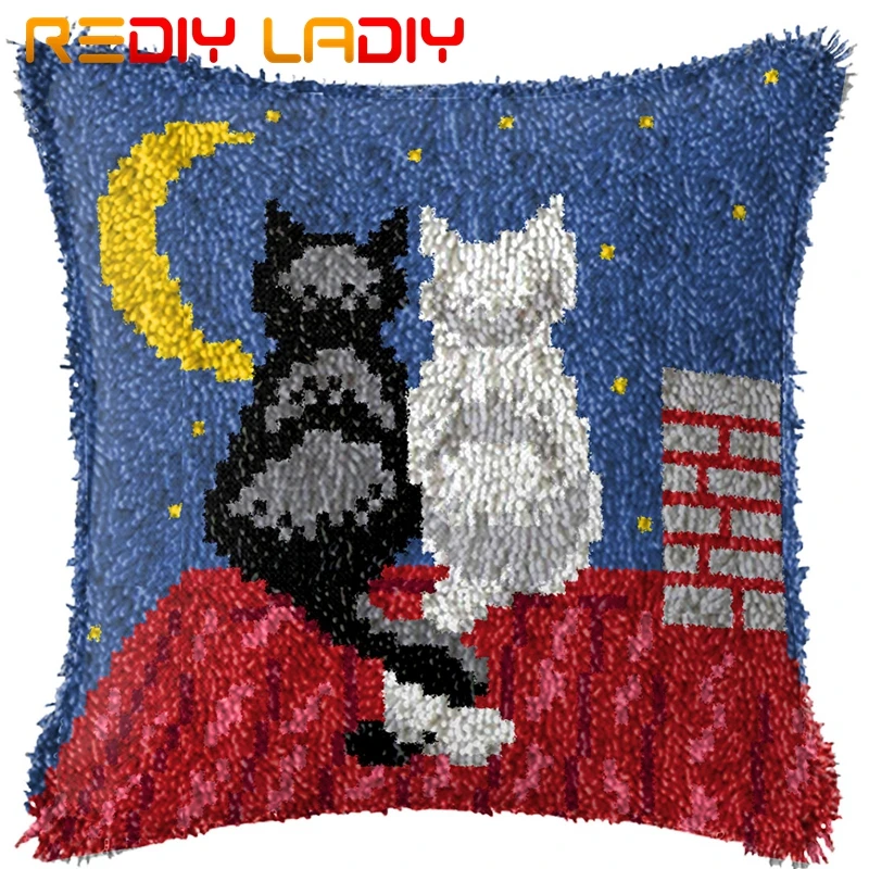 Набор крючков с защелкой сделай свою собственную подушку Две Луны кошки