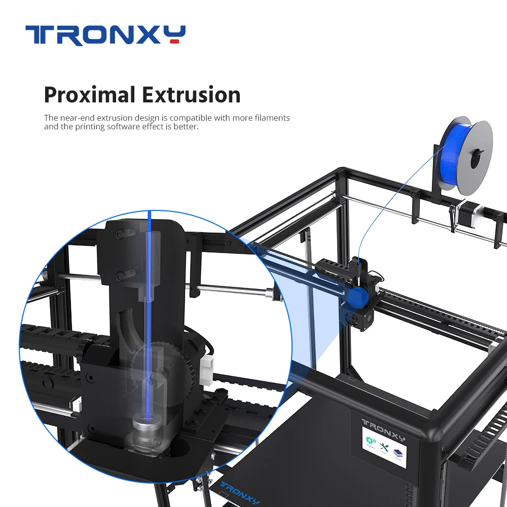 

TRONXY Large Print Size 600*600mm X5SA-600 Guide Rail Version direct drive Extruder Auto level sensor High precision 3d printer