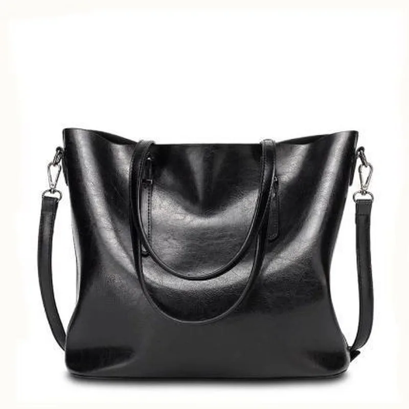 

Trendy Messenger Bag Shoulder Portable Large Capacity Ladies Bucket Bag Fashion Oil Leather Women Bag Women Bag