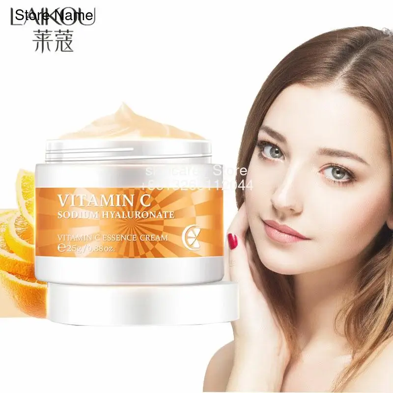 

LAIKOU Vitamin C Essence Whitening Facial Cream Remove Wrinkles Anti Oxidation Fade Fine Lines Shrink Pores Anti Aging Skin Care