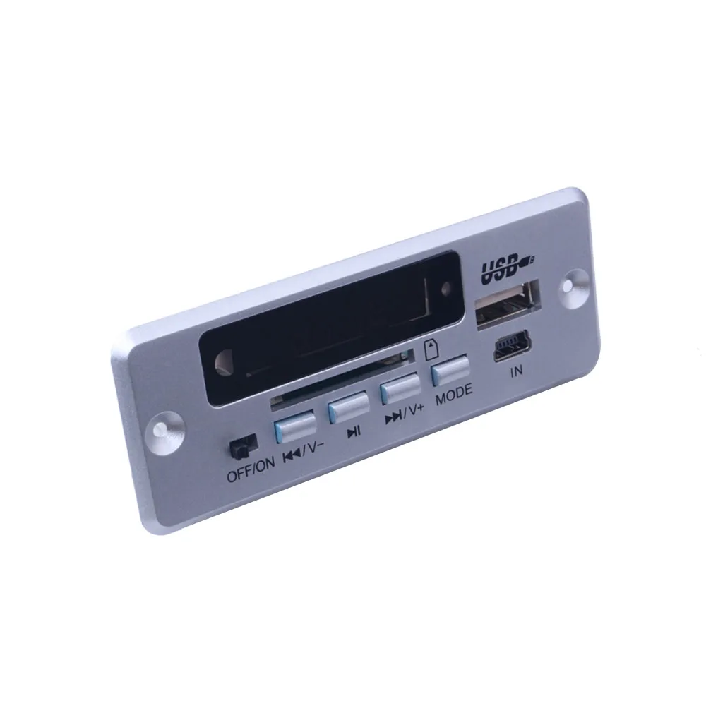 Bluetooth 5 0 MP3 декодирование в 12 В Модуль платы беспроводной Автомобильный USB плеер TF
