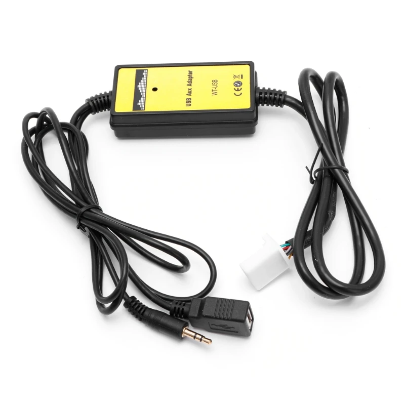Автомобильный переходник MP3 интерфейс AUX SD USB кабель для передачи данных 2x6Pin toyota