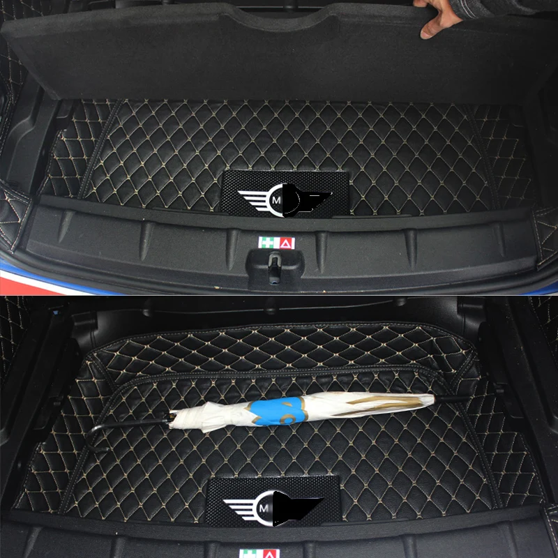 Автомобильный коврик для багажника отделка заднего отделения ящик хранения MINI