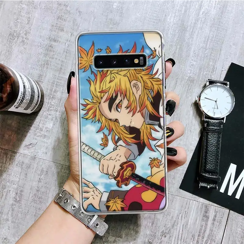 Demon Slayer Rengoku Kyoujurou Phone Case For Samsung Galaxy S20 FE S10 Plus S21 S22 Ultra S10E S9 S8 S7 Edge J4 + Fundas Cover | Мобильные