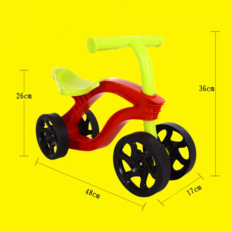 

Outdoor 4 Wheels Children's Push Scooter Balance Bike Walker Infant Scooter Bicycle for Kids Ride on Toys Cars Wear Resistant