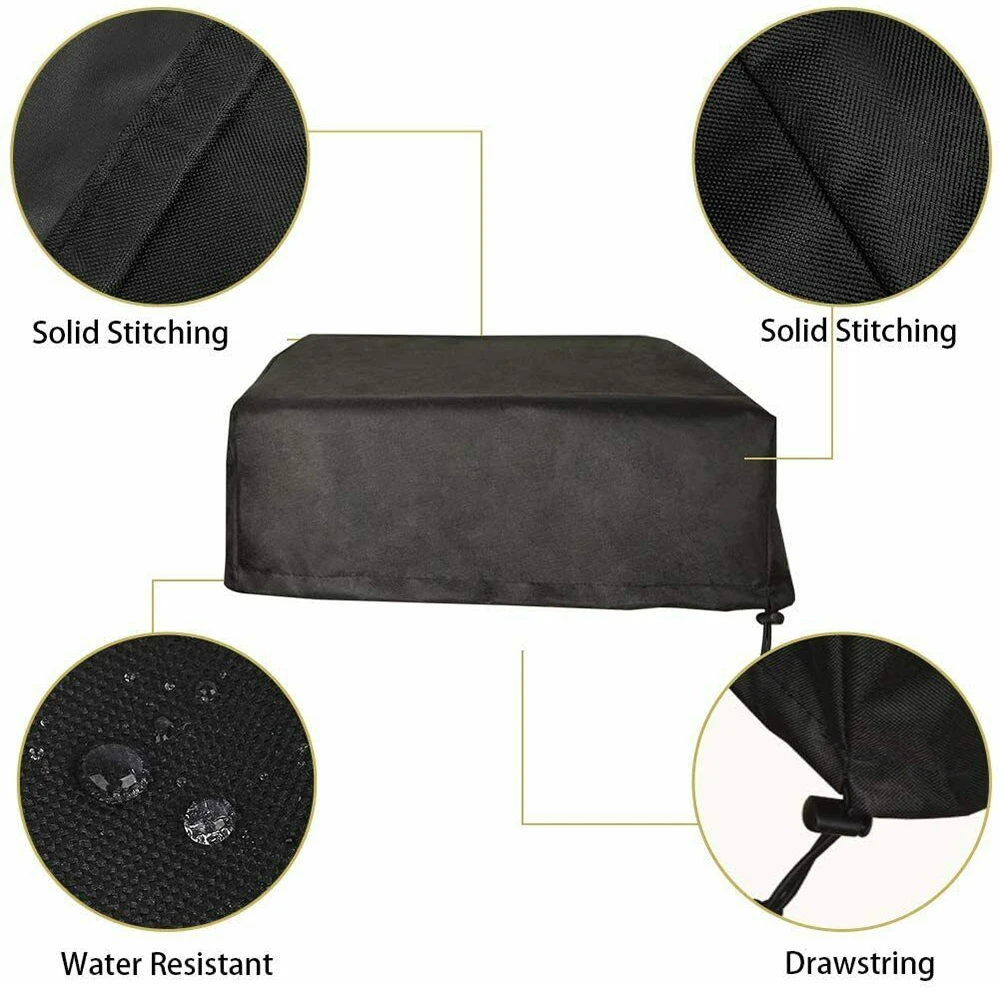 

For 22inches Table Griddle Picnic With Elastic Hoop Waterproof Camping Dustproof BBQ Cover Heavy Duty Washable Barbecue Solid