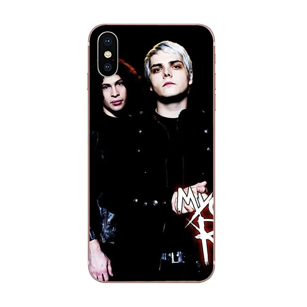 Для Apple iPhone 4 4S 5 5C 5S SE 6 6S 7 8 Plus X XS Max XR мягкий чехол с принтом для телефона My Chemical Romance