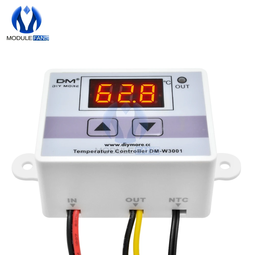 220V AC 10A XH W3001 цифровой светодиодный Контроль температуры контроллер для Arduino