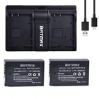Аккумулятор для камеры Batmax 2pc LP-E17 LP E17 E17 + двойное зарядное устройство USB для камеры Canon EOS Rebel T6i 750D 800D 200D 8000D Kiss X8i