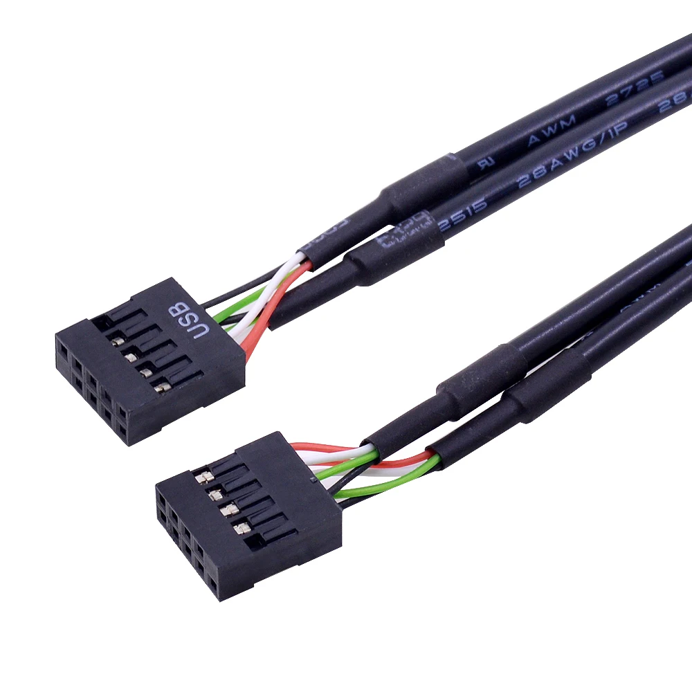 CHIPAL серебристый 4 порта USB 2 0 3 Передняя панель Hub 20Pin разделитель внутренний
