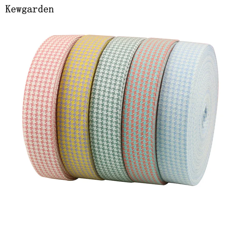 Kewgarden 2 &quot1&quot 10 25 50 мм ткань гусиные лапки тканевая лента для ношения одежды