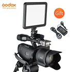 Godox ультра тонкий LEDP120C LED120C 3300K  5600K студийный Видео непрерывный свет лампа для камеры DV видеокамера с бесплатным адаптером питания