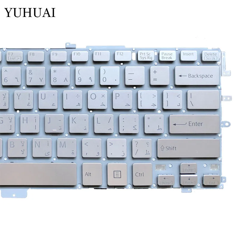Новая арабская клавиатура для ноутбука sony VAIO Pro 13 SVP13 SVP13A SVP132 SVP1321 SVP132A серебристый 149243621