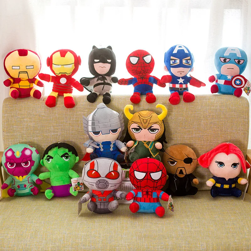 Marvel Мстители лига человек-паук искусственная Кукла Плюшевая Игрушка Подушка