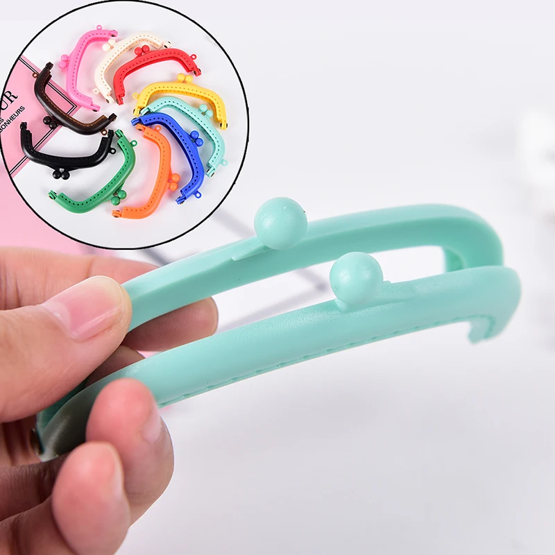 

1 шт. 8,5 см Новая смола портмоне сумка дуговым корпусом механизмом поцелуем-застежкой замком сумки из натуральной кожи «сделай сам»