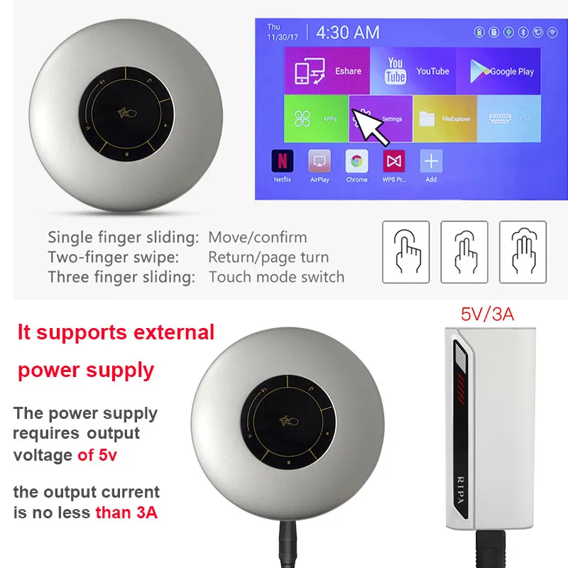 DLP-проектор Wi-Fi Bluetooth-Совместимый телефон 1080p LED 50ANSI-люмен домашний кинотеатр