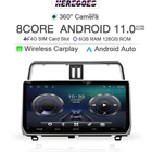 Автомобильный радиоприемник, 2Din, Восьмиядерный, Android 10, для Toyota Land Cruiser Prado 150, 2018, 2019, 2020, мультимедийный плеер для Carplay, GPS, 4G, LTE, стерео