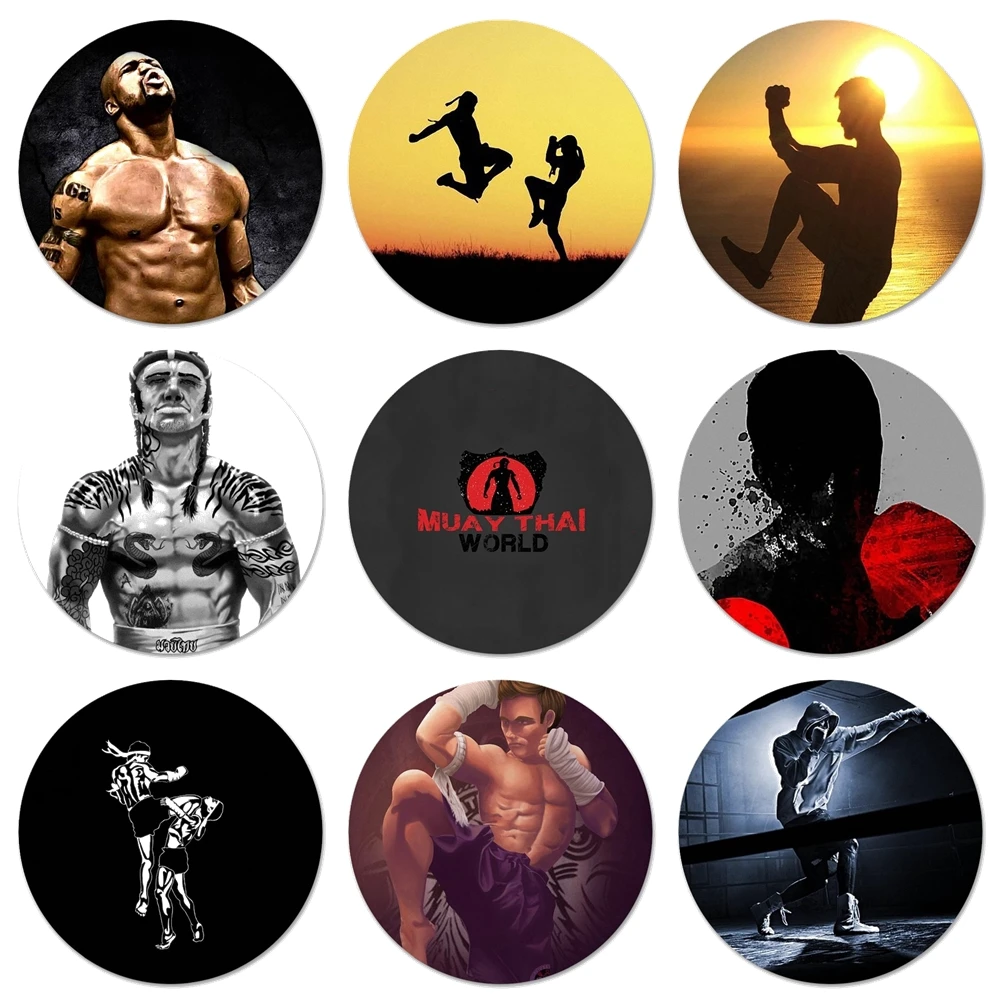 Брошь в стиле Муай Тай 58 мм значок косплея аксессуары для одежды украшение