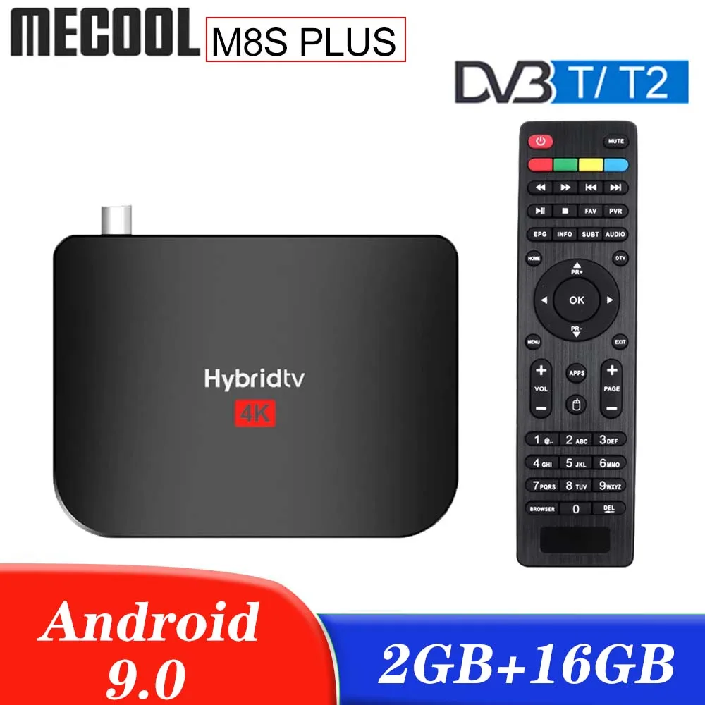 

Mecool m8s Plus T2 Hybrid TV Box DVB-T2 Satellite Receiver 2gb 16gb HD 4K Amlogic S905x2 Quad Core Android 9.0 Media Player