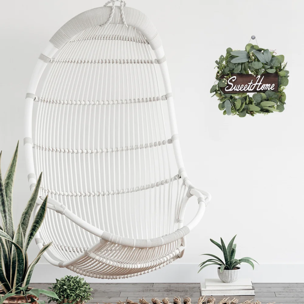 

1Pc Elegant Creative Wreath Durable Delicate Door Hanging Wreath Home Ornament