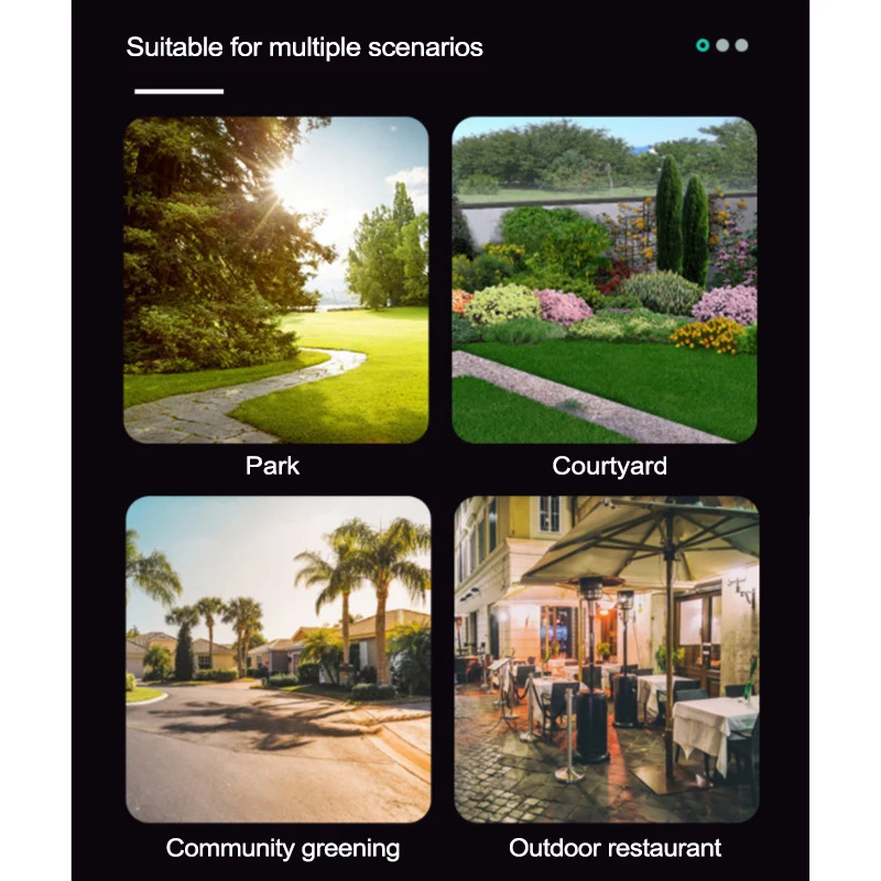 

6PCS Solar Waterproof Garden Light IP65 LED Inserting Lamp 42cm Tall Ground Plug Outdoor Decor for Lawn In Stock