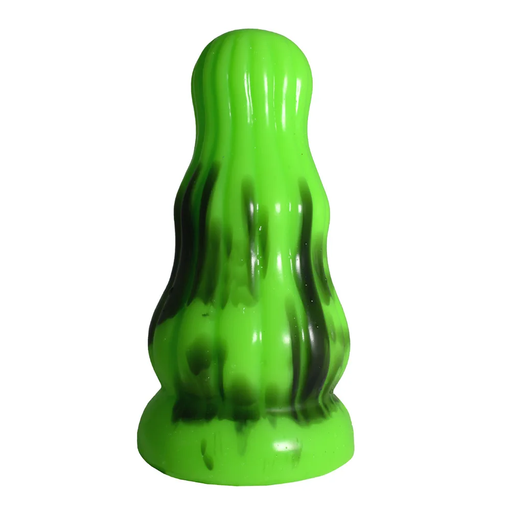 Зеленые большие анальные секс-игрушки Искусственный пенис мужской простата