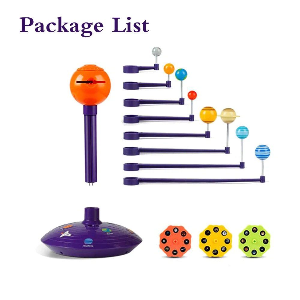 

Colorful Solar System Sky LED Projector Rotating Voice-activated Music Player Planetarium Model Educational Toys Children Gifts