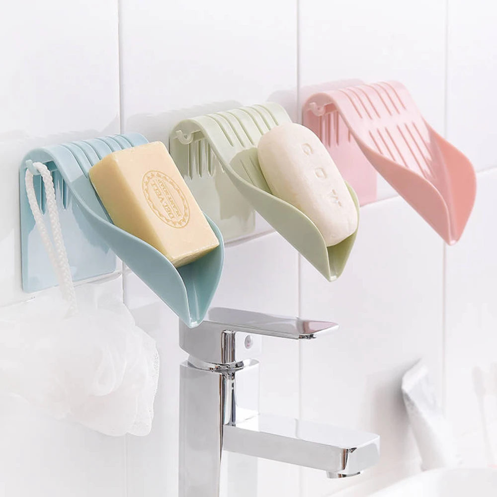 Настенный мыльница для ванной комнаты креативная клейкая настенная полка душа