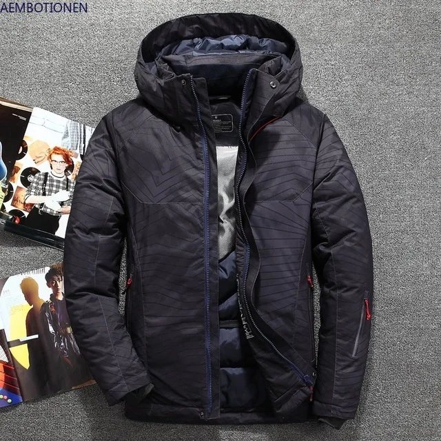 Новый мужской пуховик мужские зимние пальто повседневные толстые парки с
