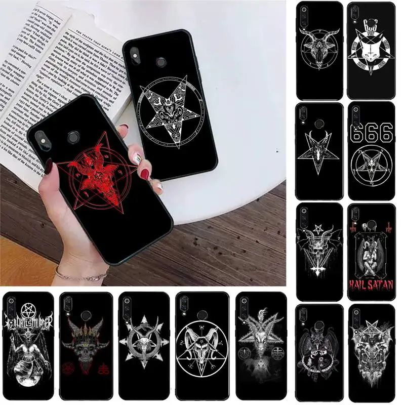 

Pentagram 666 Demonic Satanic Phone Case For Redmi note 8Pro 8T 9 TPU Coque for Redmi note 6pro 7A 6 6A 8 5plus note 9 pro Capa